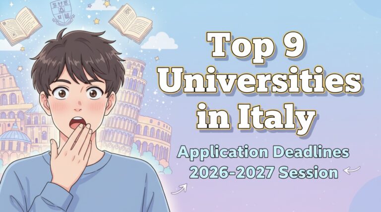 ইতালির টপ 9 বিশ্ববিদ্যালয় – ২০২৬–২০২৭ সেশনের অ্যাপ্লিকেশন ডেডলাইন