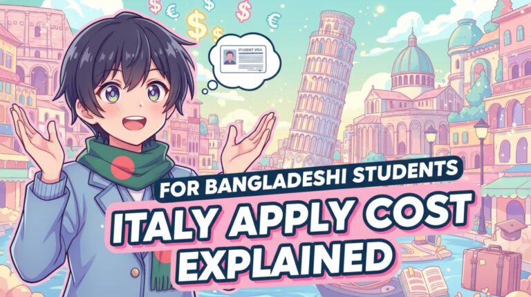 ইতালি স্টুডেন্ট ভিসা অ্যাপ্লাই খরচ (Bangladeshi Students)